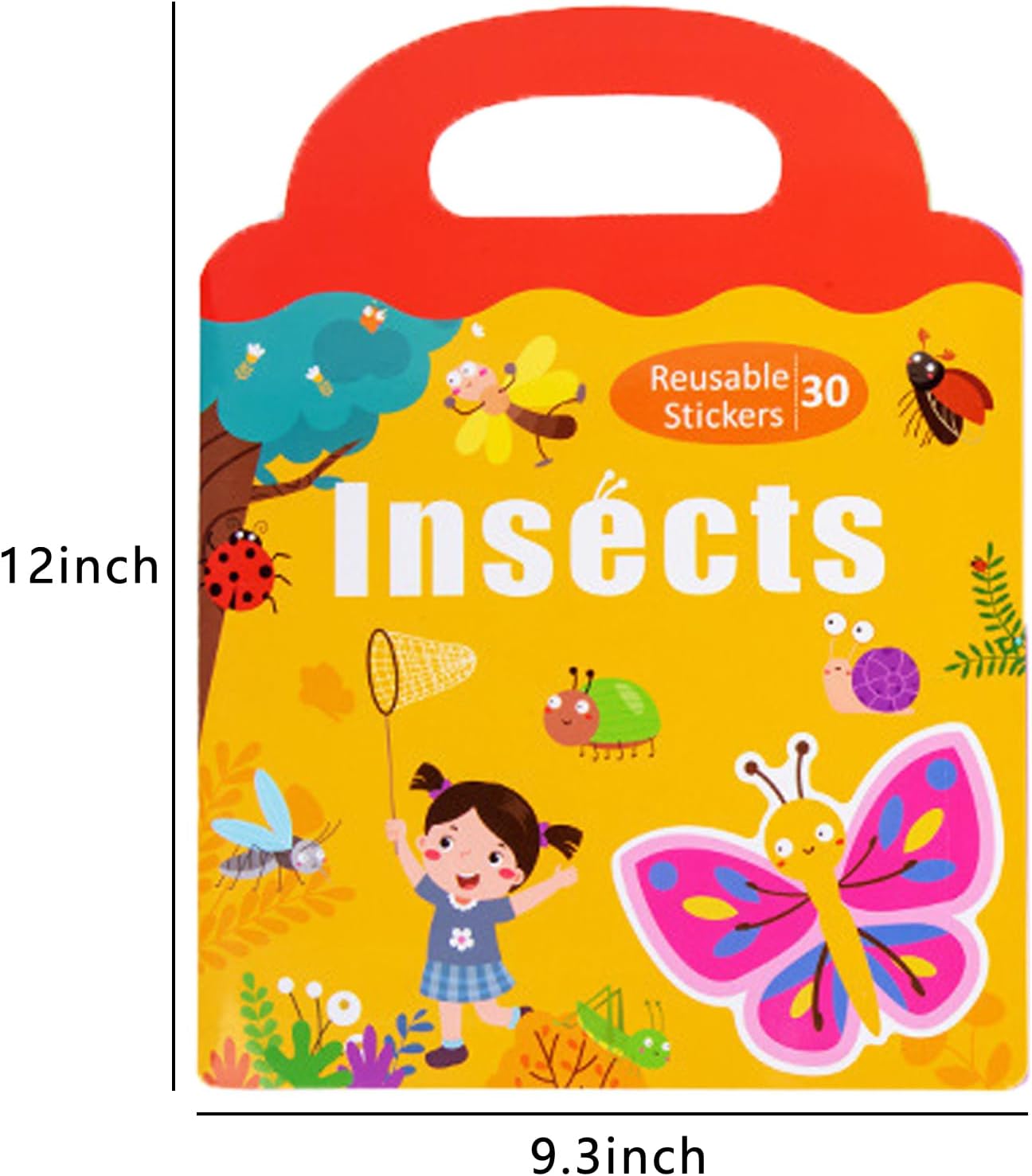 Reusable Sticker Book for Kids Magnetic Activity Book for Kids Airplane Travel Road Trip Essentials Travel Toys