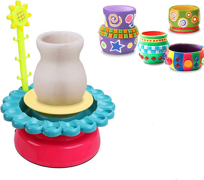 Kit de poterie pour tour avec motif tournesol à faire soi-même - 10A