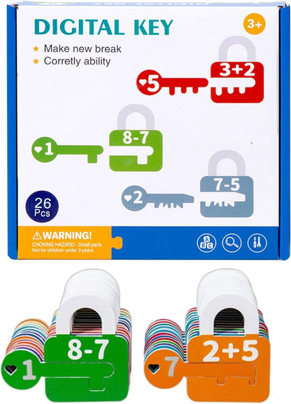 Kids Learning Locks with Keys, Number Counting for Kids | Letter Recognition Keys and Locks Combination Set for Kids - Preschool Learning Games, c