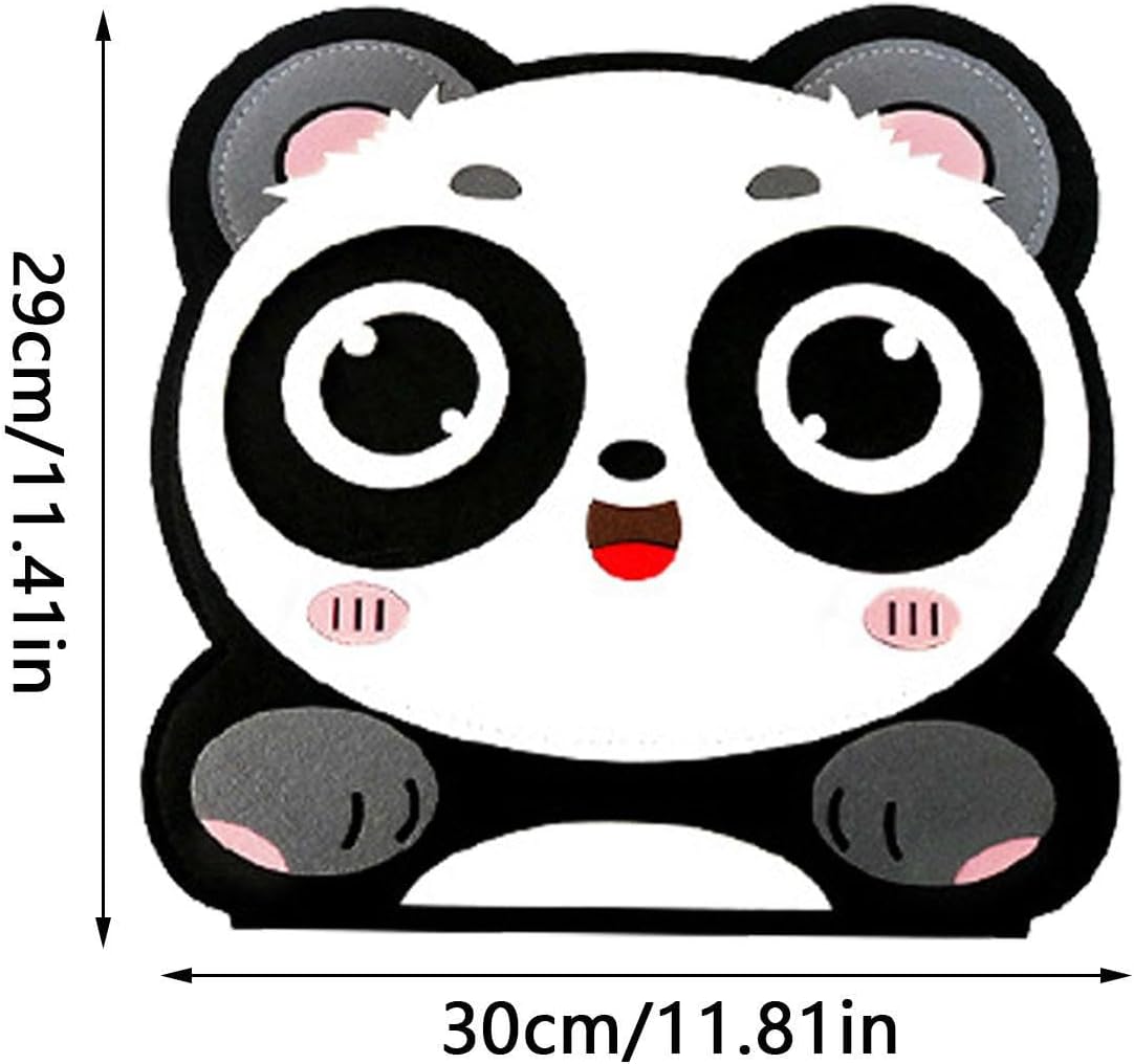 Imtrub Fieltro Panda,Bonito Juguete Cuentos Fieltro Pandas | El Aula Preescolar Debe Tener un educación temprana Aprendizaje Fieltro