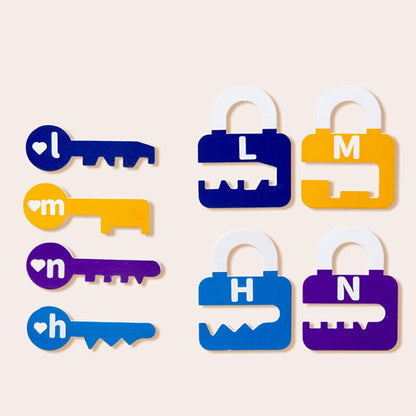 Wazsnhm Jouets d'apprentissage de verrouillage de l'alphabet et de l'arithmétique - Tri cognition pour les étudiants de voyage âgés de 3, 4, 5 ans, alphabet