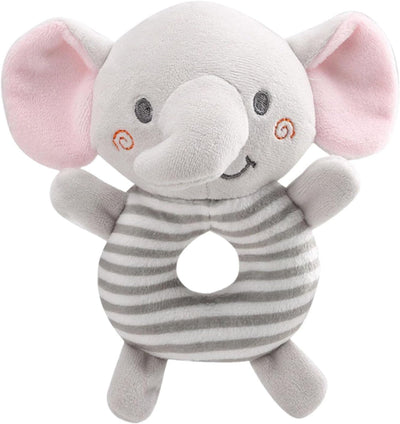 Fidtoy Snuggle & Shake Rattle Friend Peluche Hochet pour Bébé, Jouet Sensoriel pour Nouveau-né