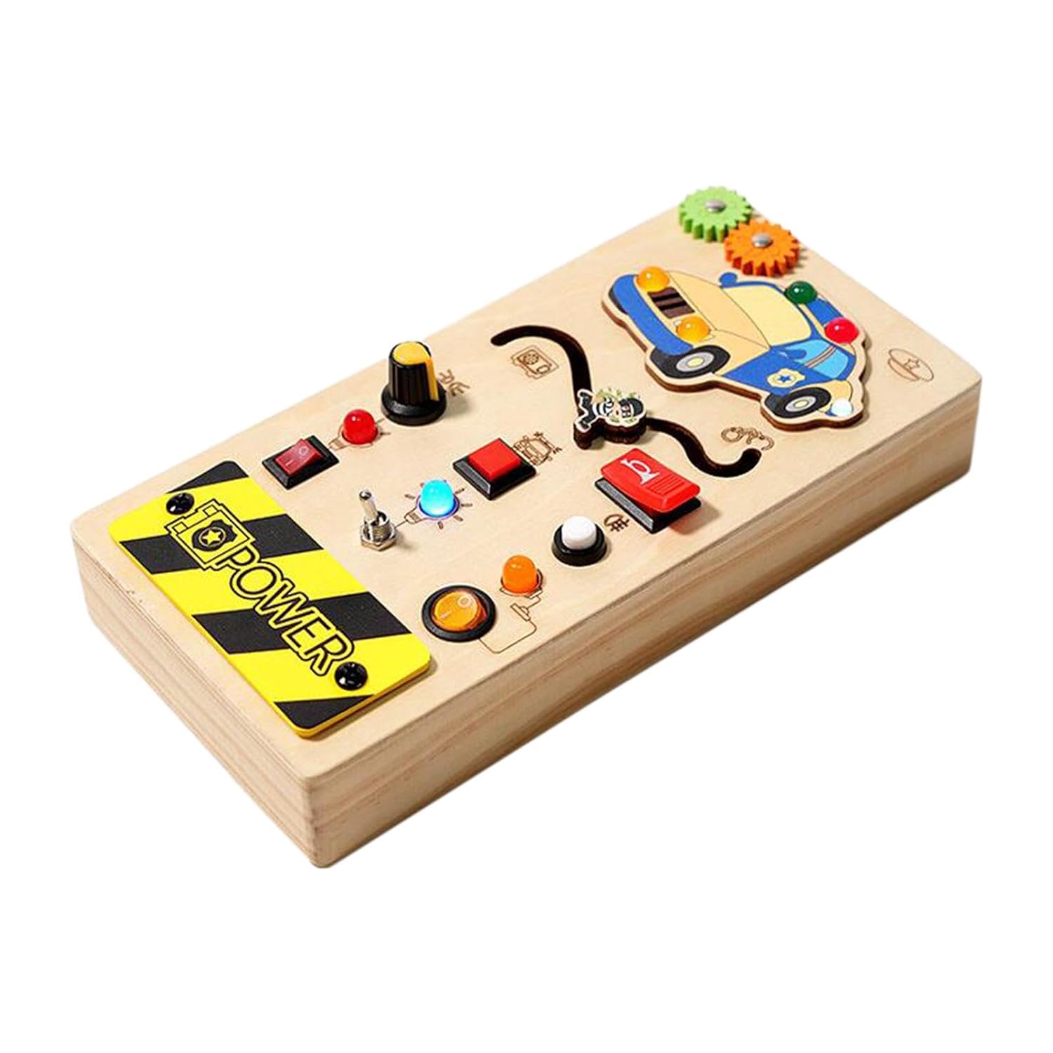 SECRET DESIRE Lights Switch Busy Board Toys with Buttons Cognition Game Basic Motor Skills|Developmental Baby Toys