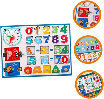 DECHOUS Giocattolo per Apprendimento della Matematica in Legno Giocattolo per Addizione e Sottrazione Educativo per Sviluppo Intelligenza