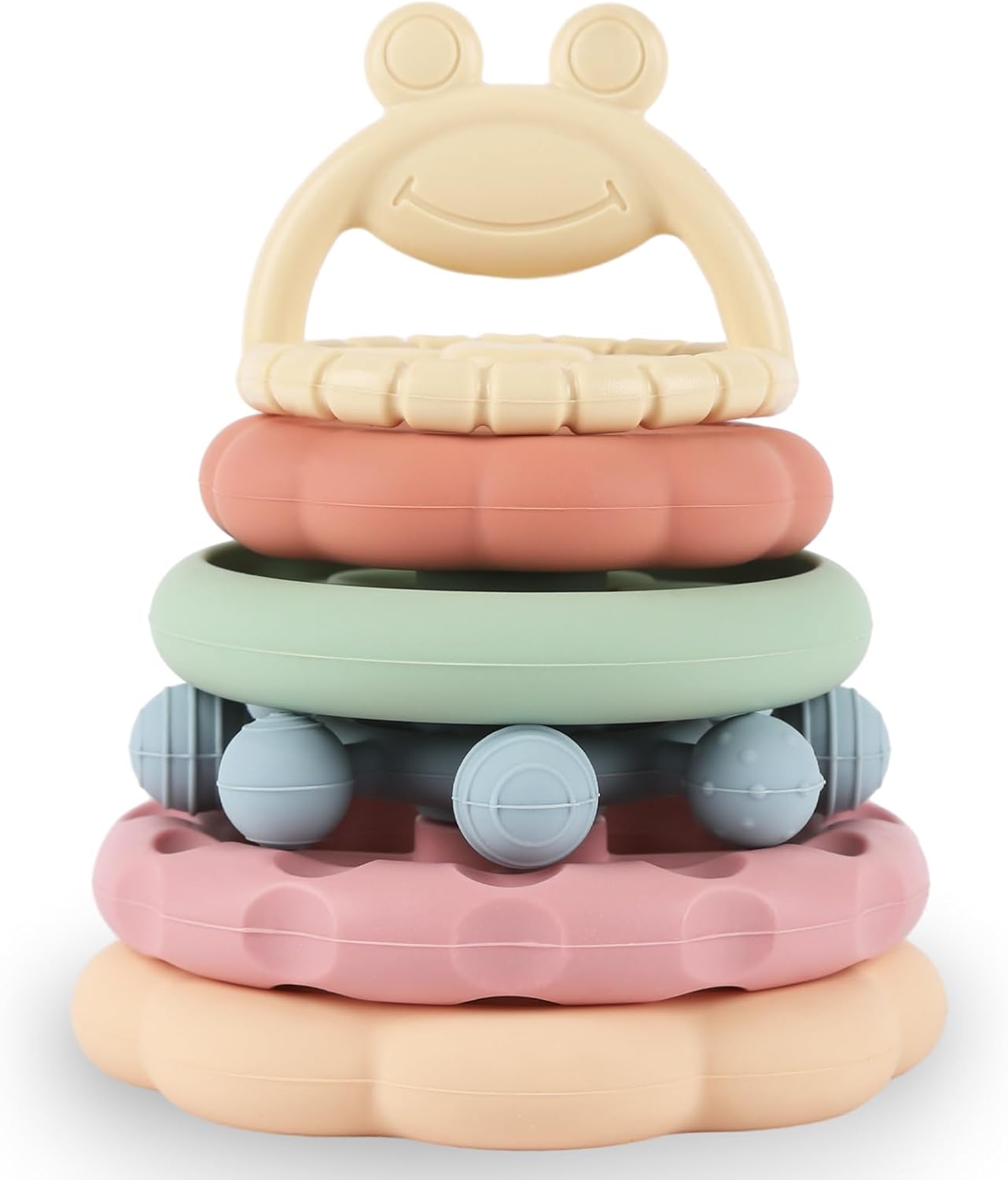 Fidtoy Montessori Stacking Teething Toy for Babies