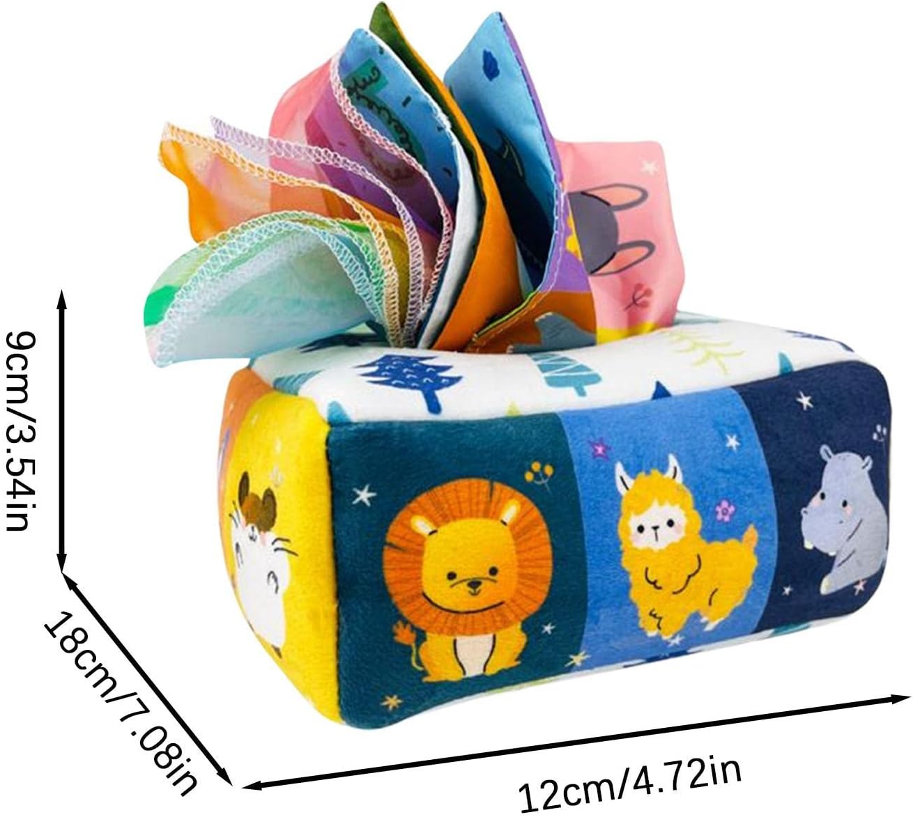 Fidtoy Montessori Tissue Box Toy for Babies – Sensory Pulling Box