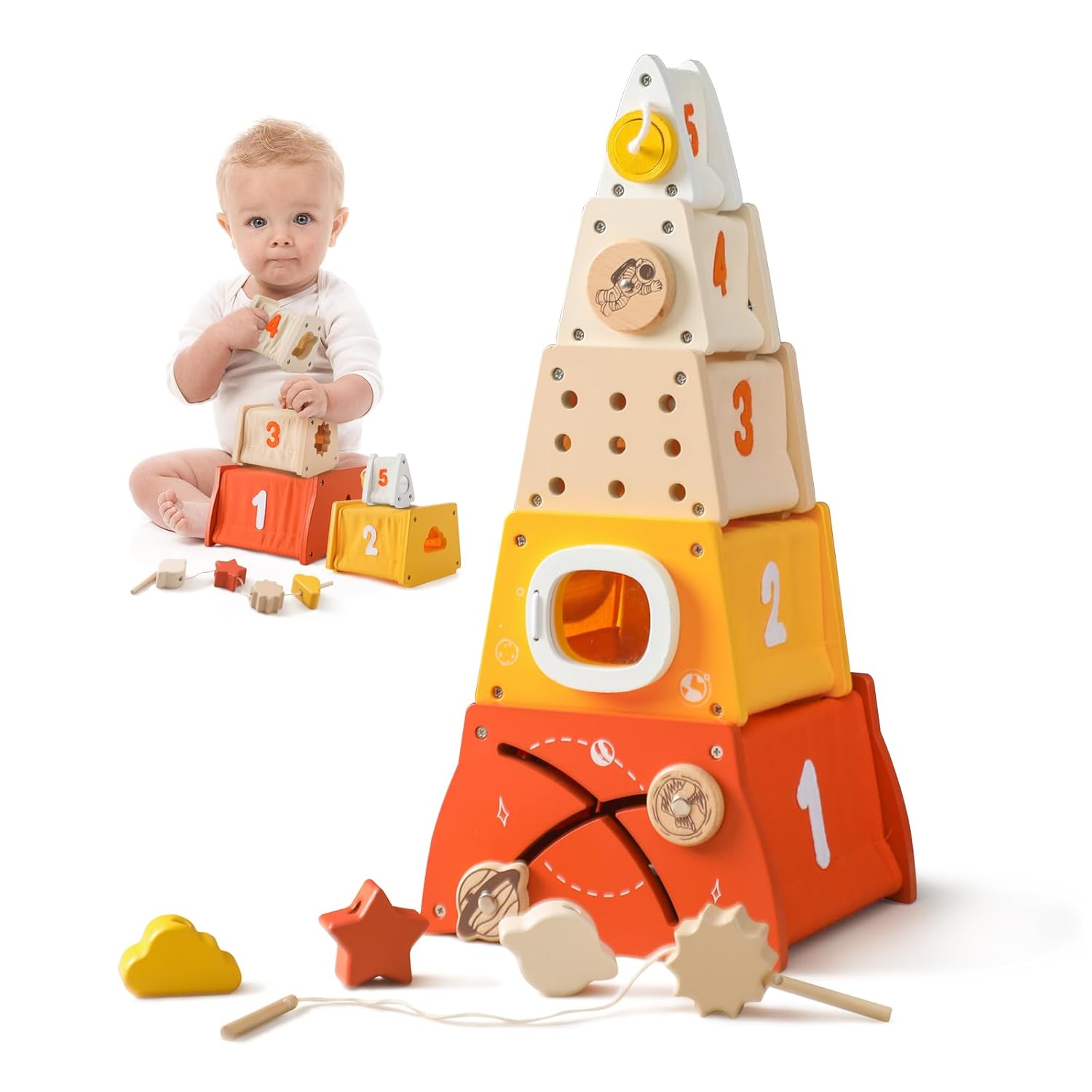 OESSUF Stacking Toy, Nesting Box Montessori Toys