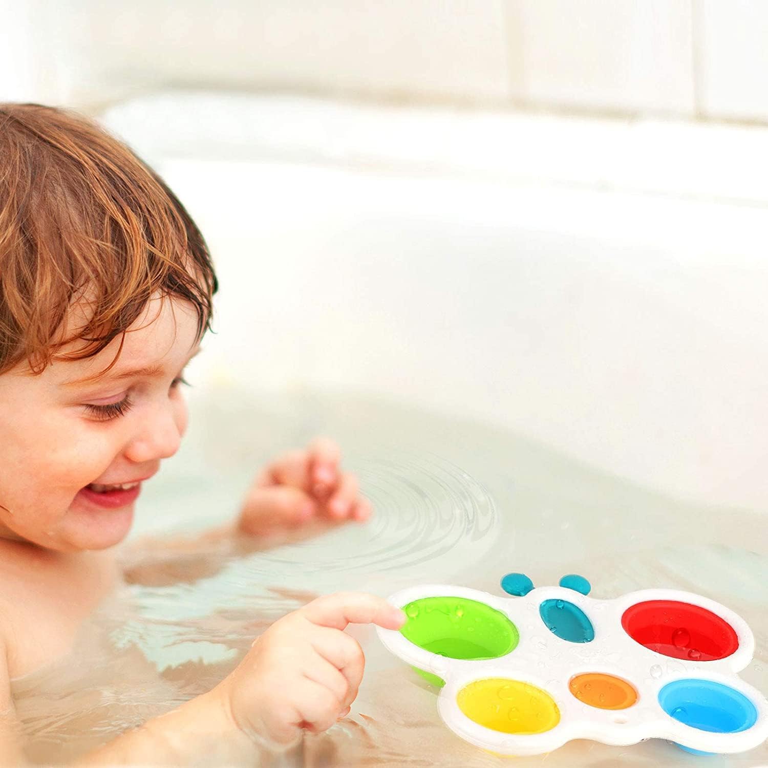 Butterfly Dimple Busy Board - Sensory Toy for Babies 6 Month - 3 Years, Ideal for Tummy Time, Early Education, and Fidget Relief, Perfect Baby Gift for 6 Months and Up, Toddler Baby Toys