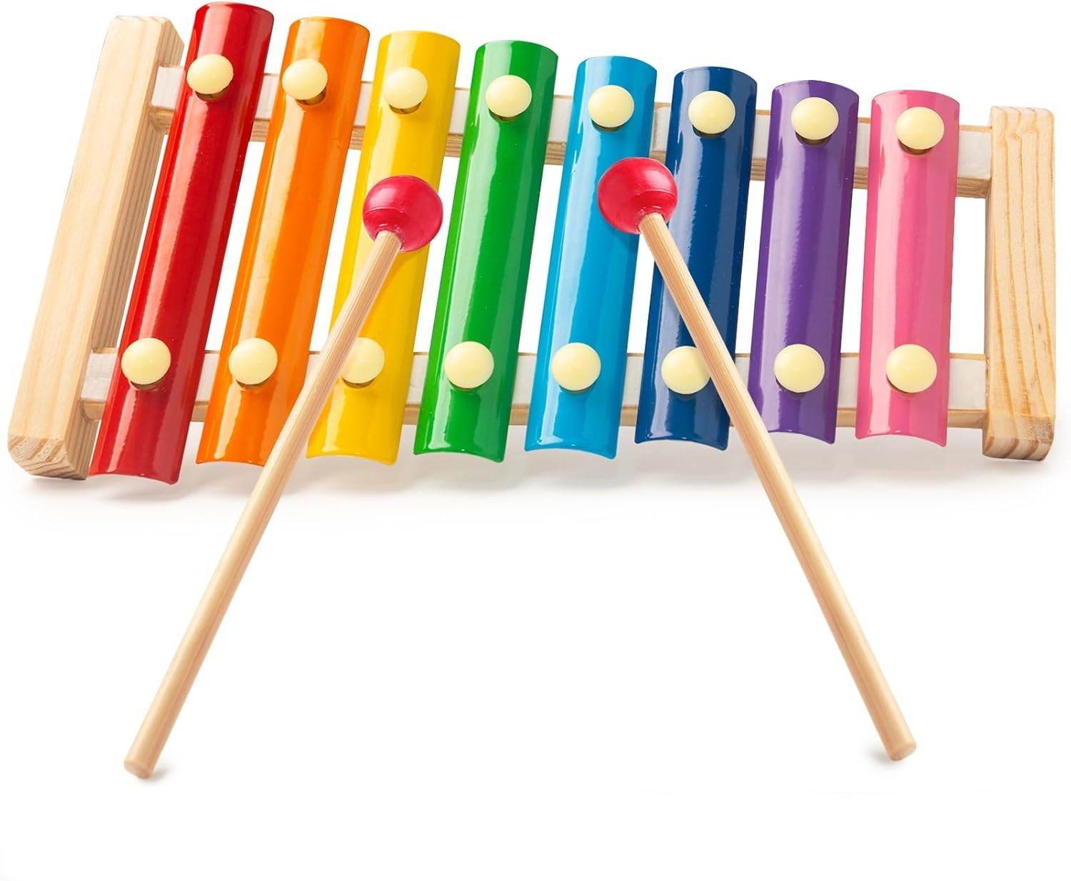Fidtoy Wooden Xylophone Toy for Kids 3+ Montessori Musical Instrument