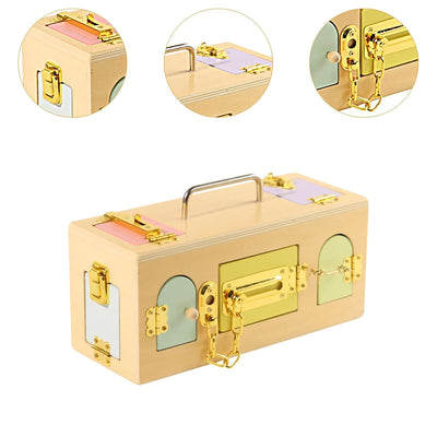 TREDYNEST Montessori Lock Box Toy Sensory Toy Interactive Activity Board for Kids Baby | Educational Toys | STEM Toys | Learning Toys