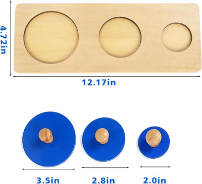LEADER JOY Materiales Montessori Encajes Geométricos Puzzles Juguetes Preescolares para Niños Pequeños