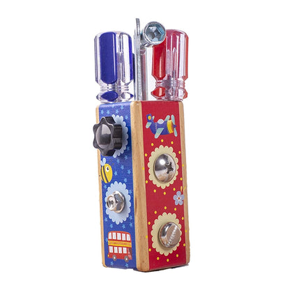 ATORSE Montessori Wooden Screw Driver Busy Board Motor Skill Early Development Toys