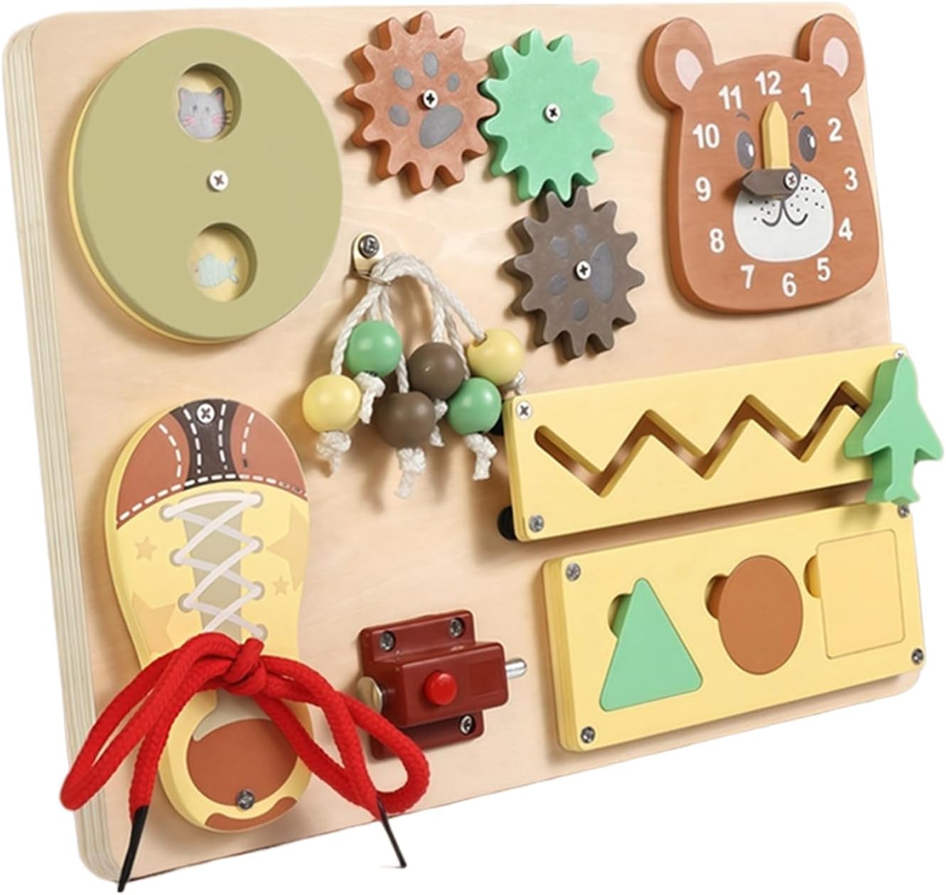 Bohany de Atividades - Brinquedo Educativo De ,Brinquedos para Desenvolvimento Infantil,para Crianças Pré-escolar Jardim Infância Sala de Aula Educação em Casa Educadores e