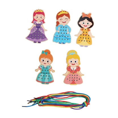 Lacing Cards for Preschoolers and Kids Motor Skills Toys Wooden Sewing Cards Style C|Other Educational Toys|Toys & Hobbies