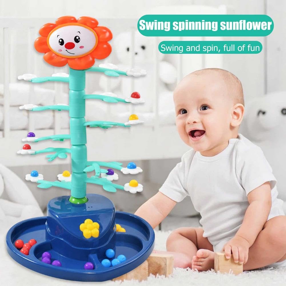 Fidtoy Shaking Sunflower Interactive Learning Toy – Balancing Bead Game for Kids