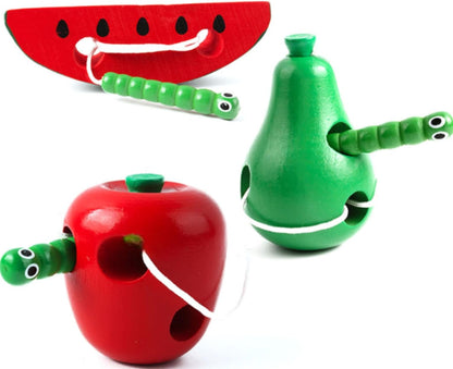 Wooden Educational Toys, Lacing Toy, Lacing Toy, Fingertip Training, Coordination Ability, Wooden Toys, 3 Years Old, Children, Cheese, Present, Baby Gift