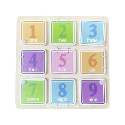 ATORSE Busy Board Preschool Educational Toy Fine Motor Skills Number Board