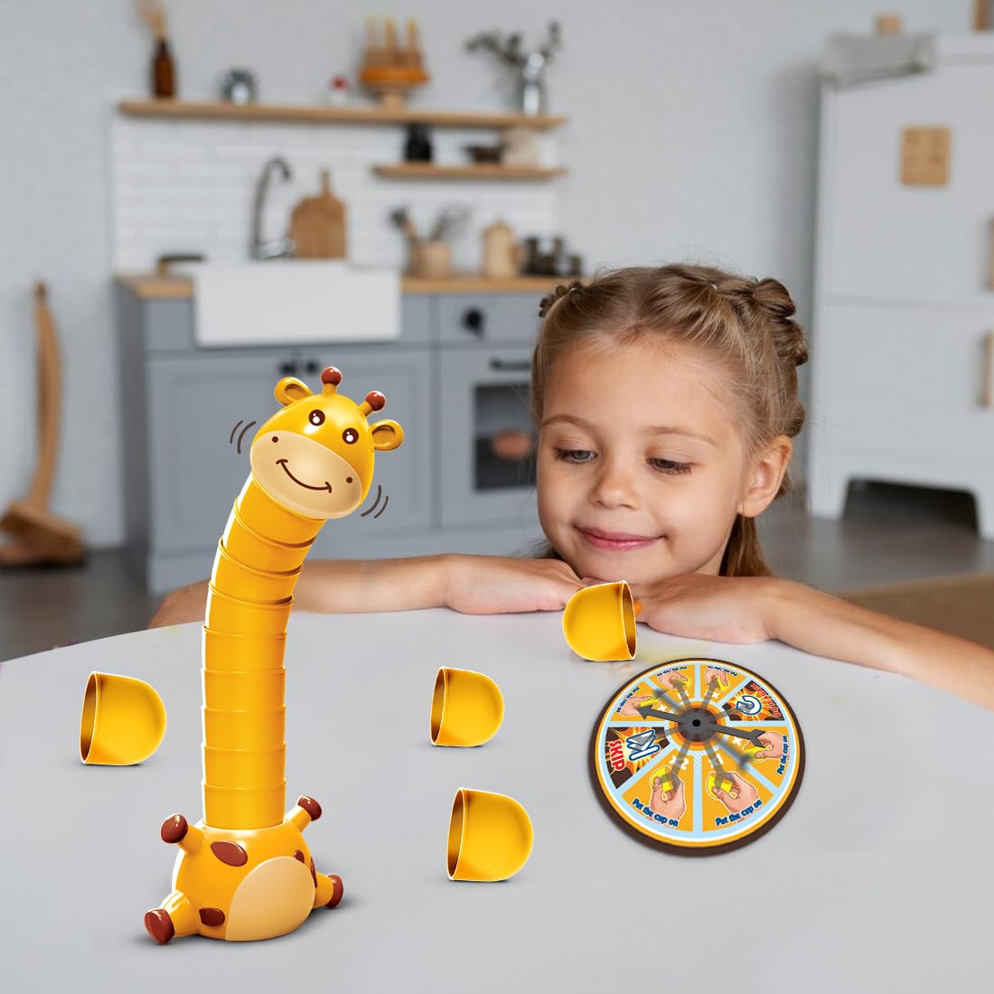 Fidtoy Giraffe Neck Stacking Animal Stack Attack Game for Kids