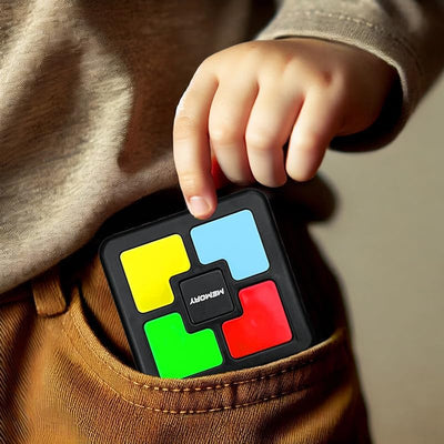 Fidtoy Memory Training Game with Light and Sound Portable Electronic Sequence Toy for Kids Ages 2-6