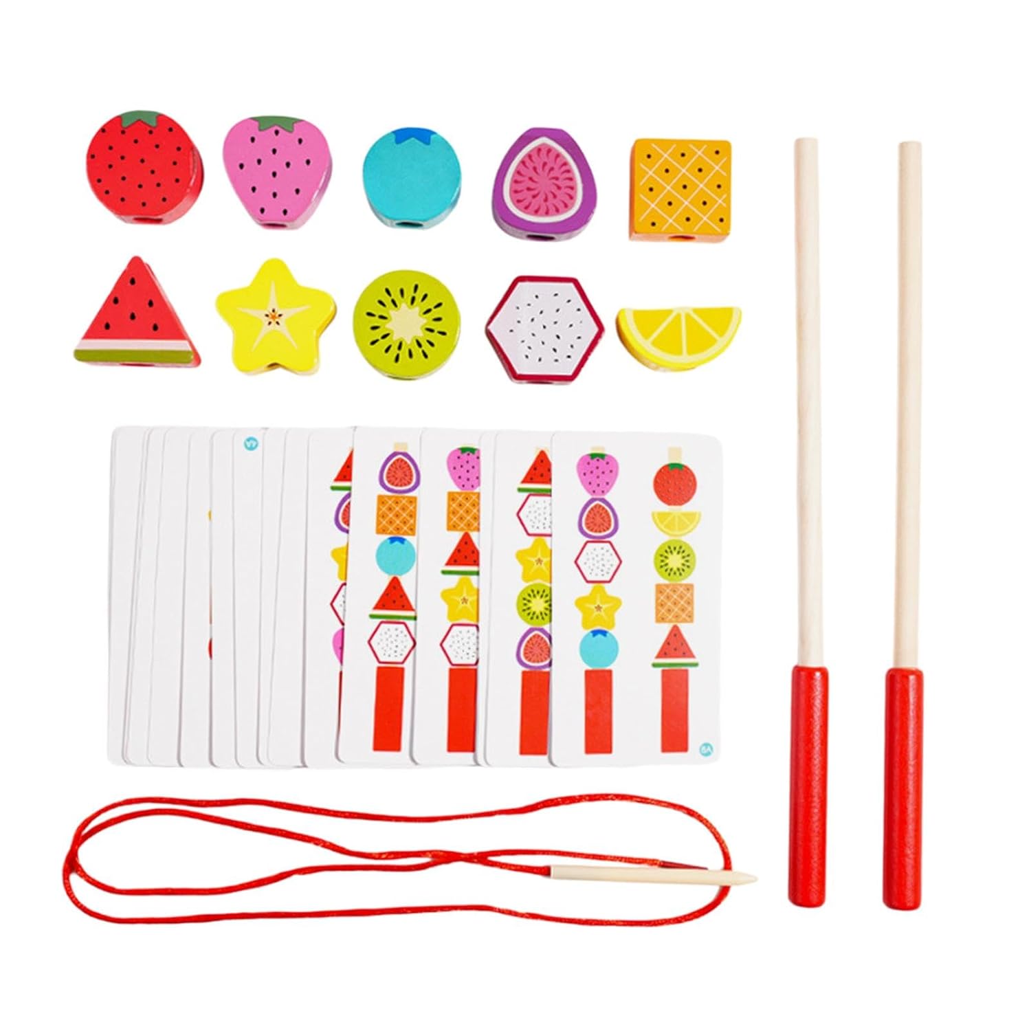 Beads Sequencing Toy Hand Eye Coordination Educational Fine Motor Skills Toy|Mathematics|Toys & Hobbies