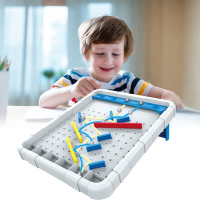 Fidtoy Gravity Ball Maze Puzzle Board Game for Kids 40 Challenge Cards Logic Route Toy Age 6+