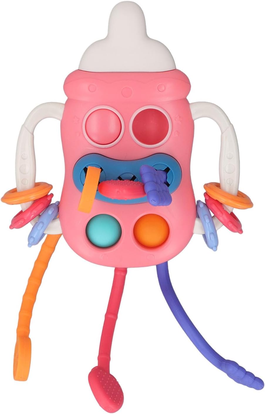 Fidtoy Silicone Pull String Sensory Toy for Babies 0-12 Months