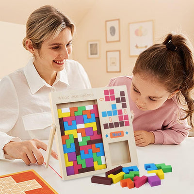 Bloques de madera para rompecabezas Tetris - 622