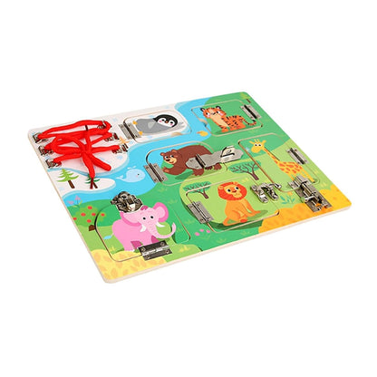 ATORSE™ Wood Busy Board Self Ability Educational Learning for Kids 2 3 4 5 Years Old Animal|Toys & Hobbies | Educational | Other Educational Toys