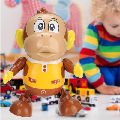 Fidtoy Swinging Musical Monkey Toy - Dancing, Singing, Lights and Sounds