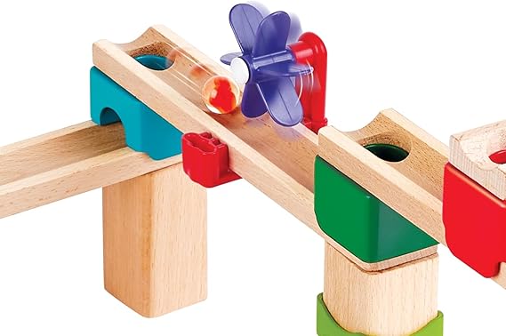 Fidtoy Juguete de Madera Pista de Canicas para Construir DIY para Niños