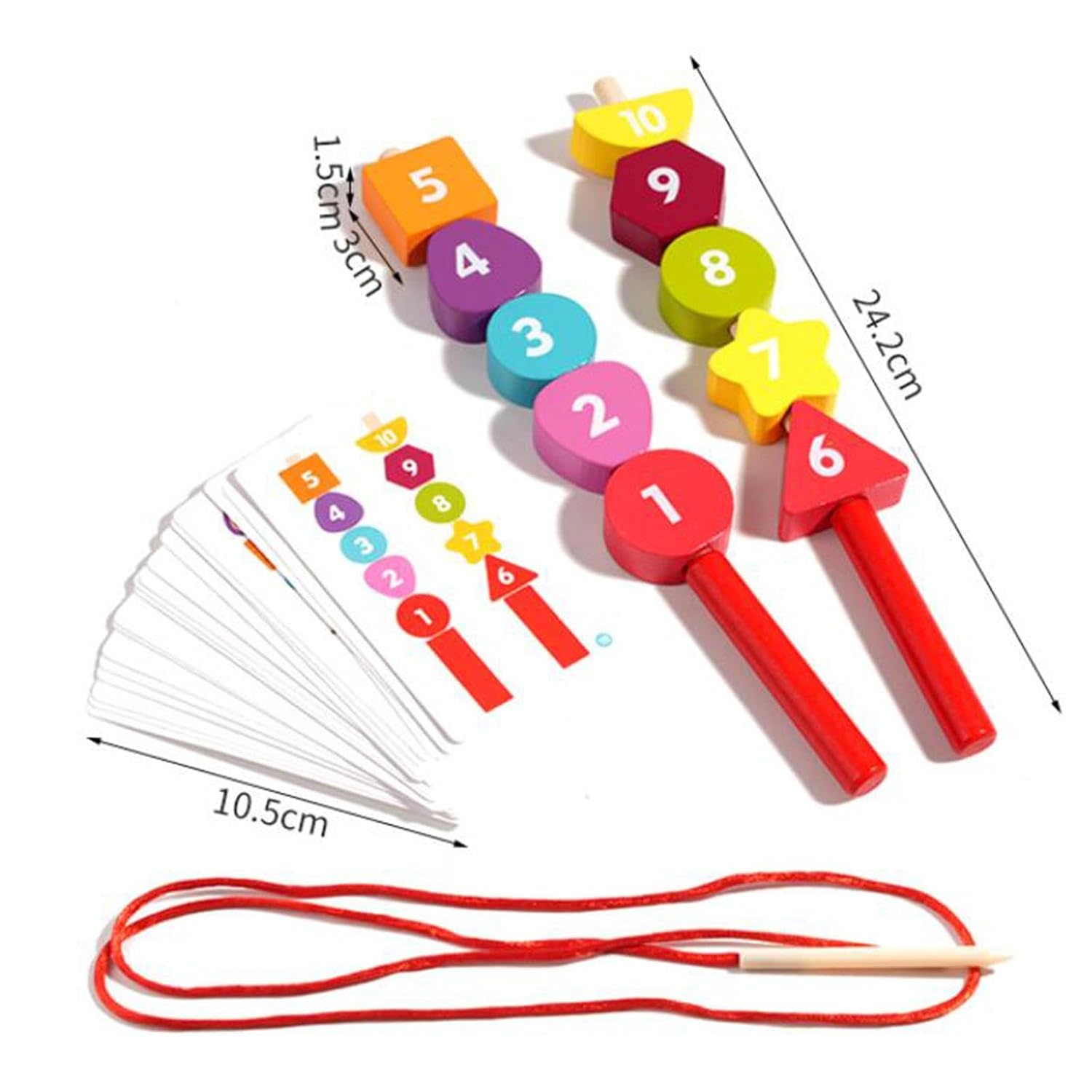 Beads Sequencing Toy Hand Eye Coordination Educational Fine Motor Skills Toy|Mathematics|Toys & Hobbies