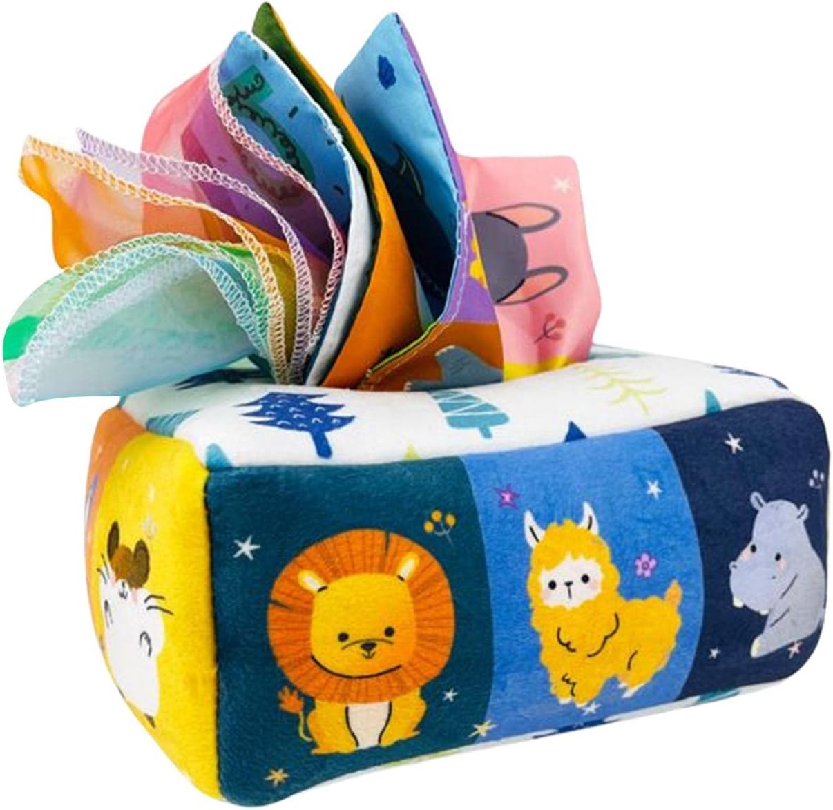 Fidtoy Montessori Tissue Box Toy for Babies – Sensory Pulling Box