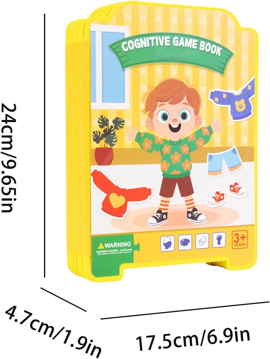 Sticker Book for Dress Up Games, Educational Games Book, Colorful Stickers to Match, Practical Activity Toy | Captivating Fun in Developing