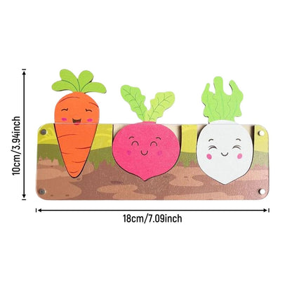 UJEAVETTE Sensory Busy Boards Accessories Pull Carrots Puzzle Educational Toys
