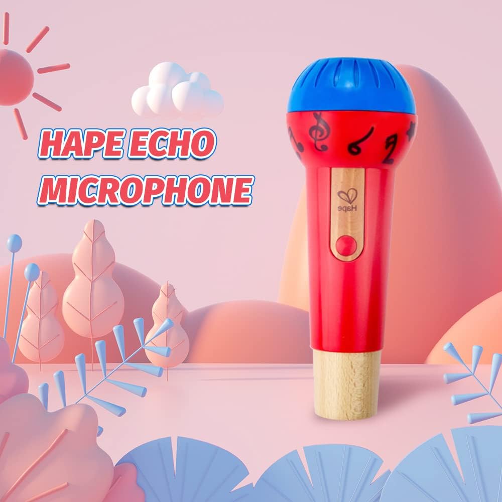 Micrófono de juguete Fidtoy Echo para niños pequeños, juguete musical para cantar