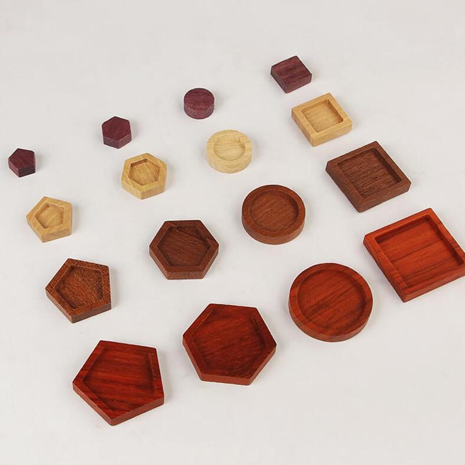 CALANDIS™ Rompecabezas de figuras geométricas de madera Juguetes Montessori para niños y niñas | Juguetes de desarrollo para bebés | Juguetes para bebés
