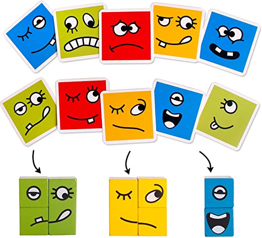 Silly face race game- Eco-Friendly Wood Game