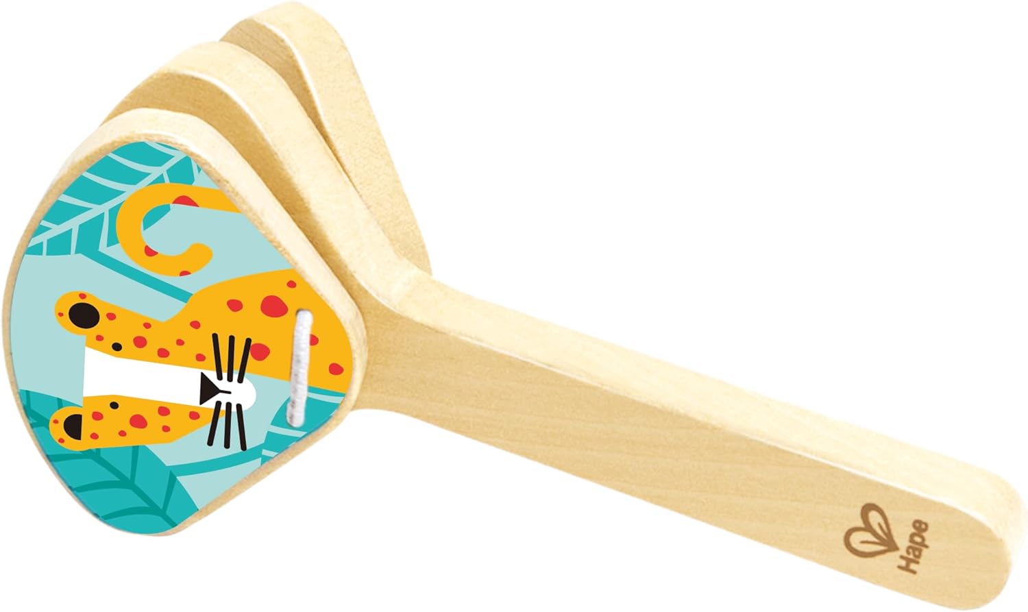 Fidtoy Ensemble d'instruments de musique en bois Kit ukulélé et tambourin pour enfants