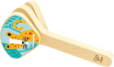 Fidtoy Ensemble d'instruments de musique en bois Kit ukulélé et tambourin pour enfants