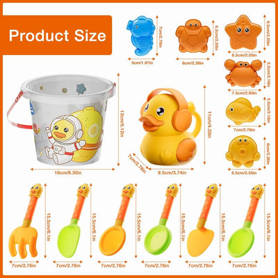 Fidtoy Beach Toys Kit - Water Sand Game for Kids Outdoor Play & Montessori Learning