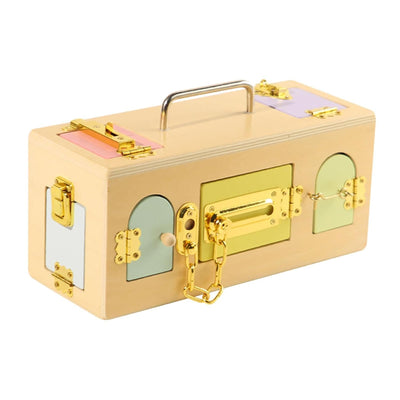 TREDYNEST Montessori Lock Box Toy Sensory Toy Interactive Activity Board for Kids Baby | Educational Toys | STEM Toys | Learning Toys