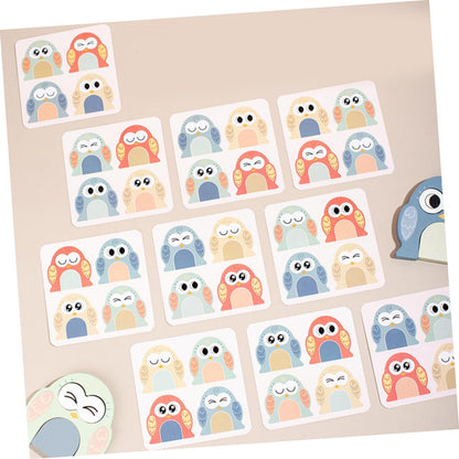 SUPVOX Giocattolo di Legno Abbinato per Ragazzo Ragazza con Blocchi di Espressione di Animali per Educazione Precoce e Apprendimento Cognitivo di Giochi di Abbinamento Puzzle di Legno