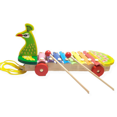 Fidtoy Peacock Shaped Xylophone Toy – Musical Toy for Kids 3+