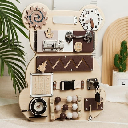 Kindergarten Educational Toys, Smontessori, Busy Board, Educational Toy, 1-8 Years Old, Birthday Gift, Fingertip Education, Early Development, Learning Red-Green Light Switch Toolbox, Early