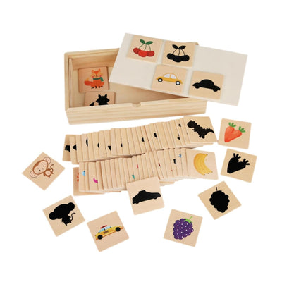 Lyla Wooden Shadow Puzzle Game Board Game for Boys Girls 3 4 5 Years Old Toddlers