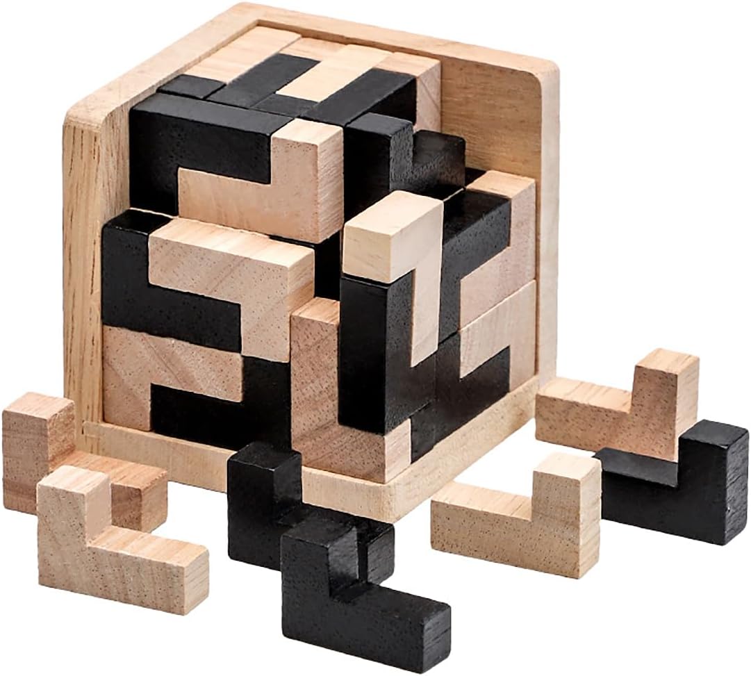 Cubo de madera rompecabezas de IQ - 689