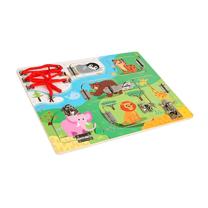 ATORSE™ Wood Busy Board Self Ability Educational Learning for Kids 2 3 4 5 Years Old Animal|Toys & Hobbies | Educational | Other Educational Toys