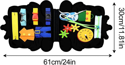 Tabla sensorial para niños - Tabla sensorial de actividades educativas | Tabla de actividades educativas de aprendizaje, juguete de viaje de animales, desarrollo de habilidades motoras finas Hondony