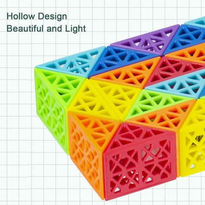 24 Blocks Magic Snake Toy Magic Snake Magic Snake Puzzle Snake Fidget Toy for Children and Adults Party Bag Children's Birthday Party (Hollow x 1)