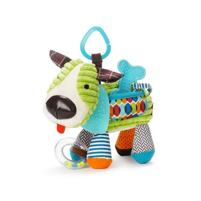 Fidtoy Anneau de dentition et jouet sensoriel pour bébé | Jouet doux multi-sensoriel pour la maison et les voyages